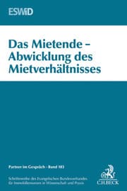 Cover von Das Mietende - Abwicklung und Mietverhältnis