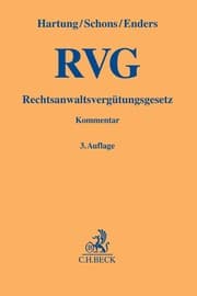 Cover von Rechtsanwaltsvergütungsgesetz. RVG