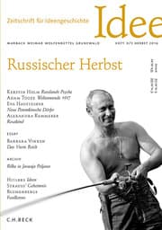 Cover von Zeitschrift für Ideengeschichte Heft X/3 Herbst 2016
