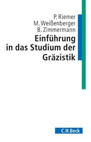 Cover von Einführung in das Studium der Gräzistik