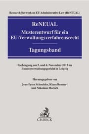Cover von ReNEUAL-Musterentwurf für ein EU-Verwaltungsverfahrensrecht