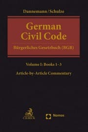 Cover von German Civil Code Volume I