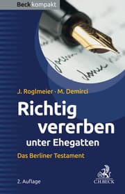 Cover von Richtig vererben unter Ehegatten