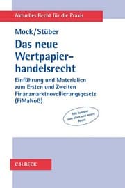 Cover von Das neue Wertpapierhandelsrecht