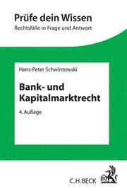 Cover von Bank- und Kapitalmarktrecht