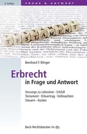 Cover von Erbrecht in Frage und Antwort