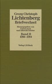 Cover von Lichtenberg Briefwechsel Bd. 2: 1780-1784
