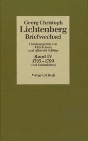 Cover von Lichtenberg Briefwechsel Bd. 4: 1793-1799