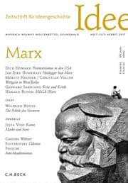 Cover von Zeitschrift für Ideengeschichte Heft XI/3 Herbst 2017