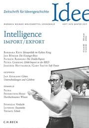 Cover von Zeitschrift für Ideengeschichte Heft XI/4 Winter 2017