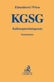 Cover von Kulturgutschutzgesetz. KGSG