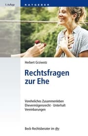 Cover von Rechtsfragen zur Ehe