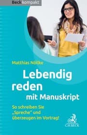 Cover von Lebendig reden mit Manuskript