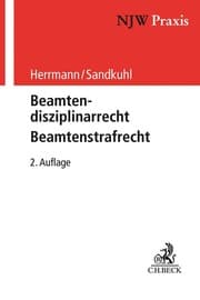 Cover von Beamtendisziplinarrecht - Beamtenstrafrecht