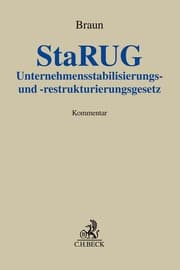 Cover von Unternehmensstabilisierungs- und -restrukturierungsgesetz (StaRUG)