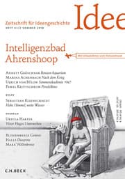 Cover von Zeitschrift für Ideengeschichte Heft XII/2 Sommer 2018
