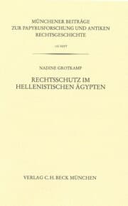 Cover von Rechtsschutz im hellenistischen Ägypten