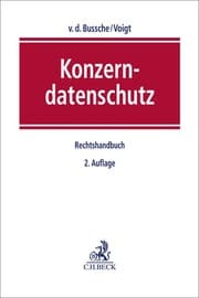 Cover von Konzerndatenschutz