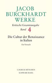 Cover von Die Cultur der Renaissance in Italien
