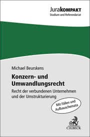Cover von Konzern- und Umwandlungsrecht