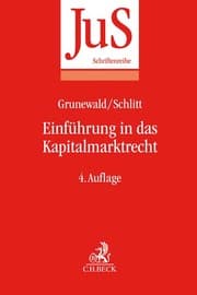 Cover von Einführung in das Kapitalmarktrecht