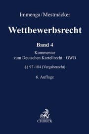 Cover von Wettbewerbsrecht Band 4: Vergaberecht. Kommentar zum Europäischen und Deutschen Kartellrecht