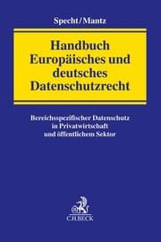 Cover von Handbuch Europäisches und deutsches Datenschutzrecht