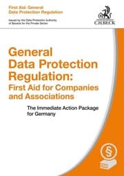 Cover von General Data Protection Regulation: First Aid for Companies and Associations