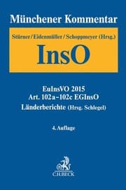 Cover von Münchener Kommentar zur Insolvenzordnung (InsO) 4