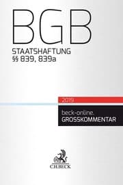 Cover von Staatshaftung §§ 839,839a BGB