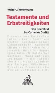 Cover von Testamente und Erbstreitigkeiten