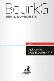 Cover von Beurkundungsgesetz. BeurkG