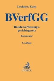 Cover von Bundesverfassungsgerichtsgesetz. BVerfGG