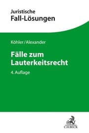 Cover von Fälle zum Lauterkeitsrecht