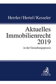 Cover von Aktuelles Immobilienrecht 2019