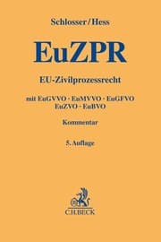 Cover von EU-Zivilprozessrecht/EuZPR