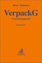 Cover von Verpackungsgesetz. VerpackG