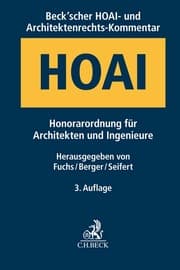 Cover von Beck'scher HOAI- und Architektenrechts-Kommentar. HOAI