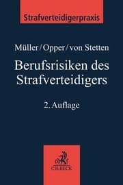 Cover von Berufsrisiken des Strafverteidigers
