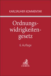 Cover von Karlsruher Kommentar zum Gesetz über Ordnungswidrigkeiten. OWiG