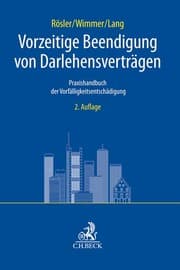 Cover von Vorzeitige Beendigung von Darlehensverträgen
