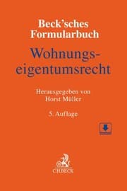 Cover von Beck'sches Formularbuch Wohnungseigentumsrecht