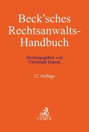 Cover von Beck'sches Rechtsanwalts-Handbuch