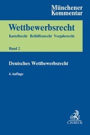 Cover von Münchener Kommentar zum Wettbewerbsrecht Bd. 2: Deutsches Wettbewerbsrecht