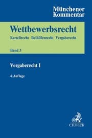 Cover von Münchener Kommentar zum Wettbewerbsrecht Bd. 3: VergabeR I