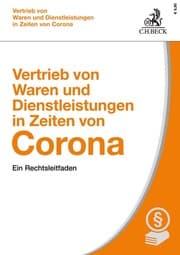 Cover von Vertrieb von Waren und Dienstleistungen in Zeiten von Corona