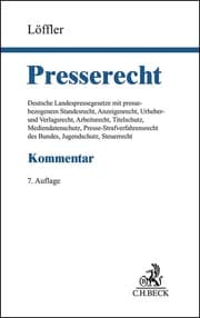 Cover von Presserecht