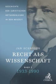 Cover von Recht als Wissenschaft 2: 1933-1990