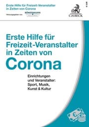Cover von Erste Hilfe für Freizeit-Veranstalter in Zeiten von Corona