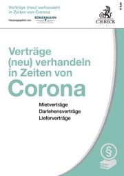 Cover von Verträge (neu) verhandeln in Zeiten von Corona